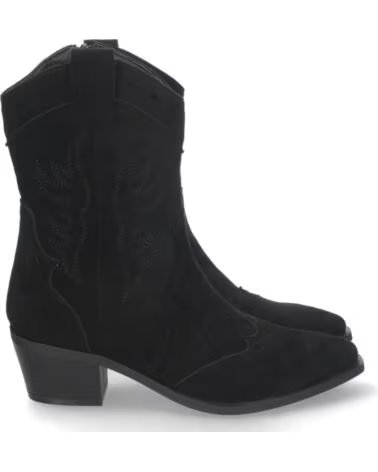 SPORT3PUNTO0 8T4 WESTERNSTIEFEL AUS VELOURSLEDER IN SCHWARZ VARIOS COLORES