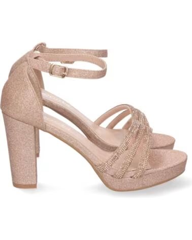 SPORT3PUNTO0 WXL605 SANDALI CON TACCO CHAMPAGNE CON GLITTER E LISTINI VARIOS COLORES