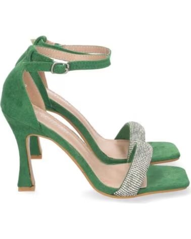 SPORT3PUNTO0 JL8553 SANDALI CON TACCO VERDI CON STRASS VARIOS COLORES