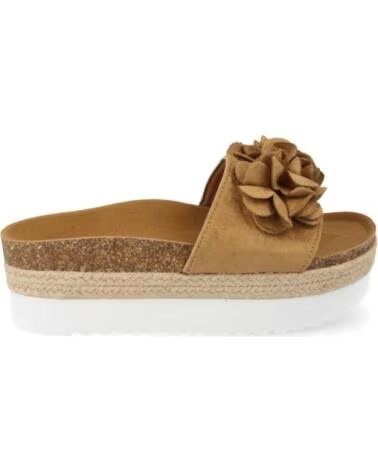 SPORT3PUNTO0 B8121 KAMEL PLATEAU-SANDALEN MIT BLUMEN DEKORIERT VARIOS COLORES