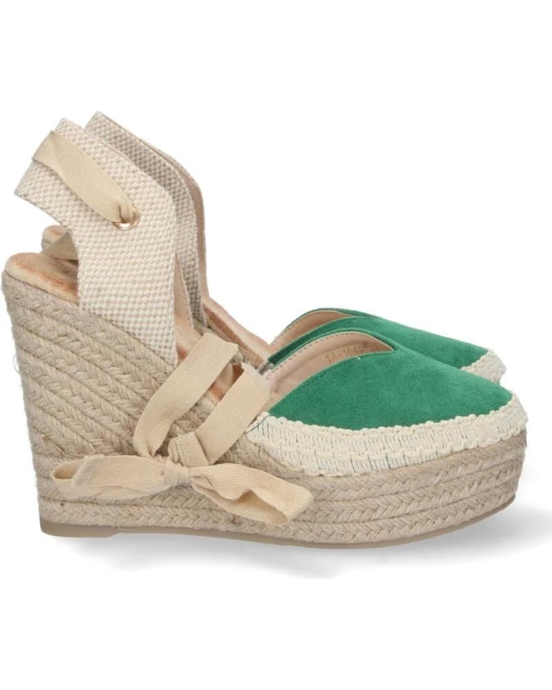 SPORT3PUNTO0 1A-1649 ESPADRILLE COMPENSÉE VERTE VARIOS COLORES