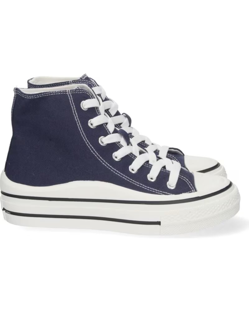 SPORT3PUNTO0 ABX0211 MARINEBLAUE HIGH-TOP-SNEAKER AUS SEGELTUCH VARIOS COLORES