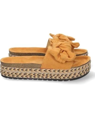 SPORT3PUNTO0 FLACHE SANDALEN MIT SCHLEIFE UND PLATEAU TC-376 CAMEL VARIOS COLORES