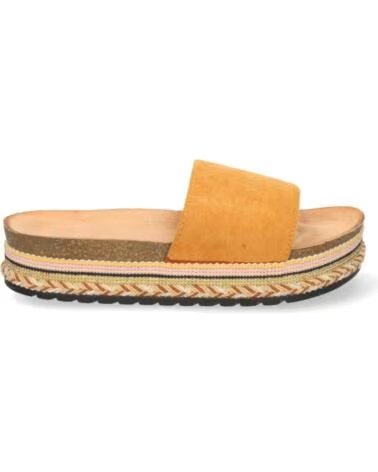 SPORT3PUNTO0 TC-710 FLACHE WILDLEDERSANDALEN CAMEL VARIOS COLORES