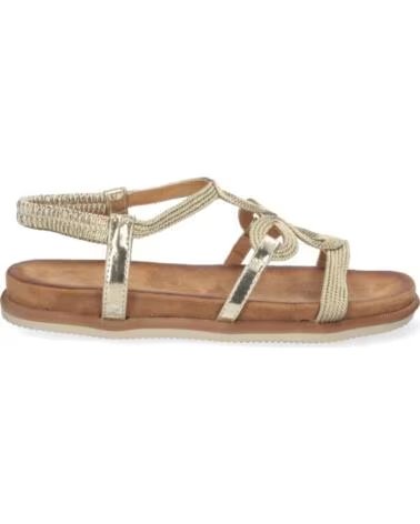 SPORT3PUNTO0 1AF-1709 FLACHE SANDALEN GOLD VARIOS COLORES