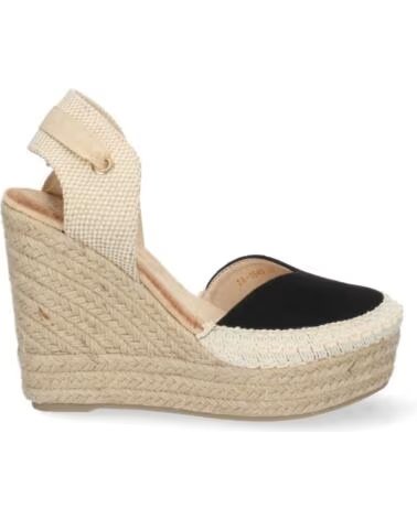 SPORT3PUNTO0 1A-1649 SCHWARZE KEILABSATZ-ESPADRILLES VARIOS COLORES