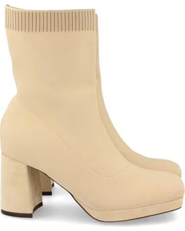 SPORT3PUNTO0 2A-1499 STIVALETTI CON TACCO IN TESSUTO ELASTICO BEIGE VARIOS COLORES