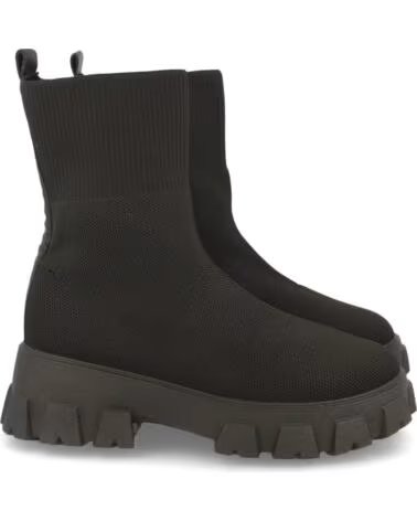 SPORT3PUNTO0 N1CD-1308-NERO STIVALETTI NERI IN MAGLIA ELASTICA CON SUOLA CARRARMATO VARIOS COLORES
