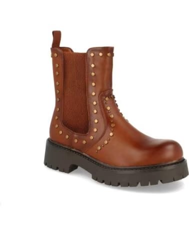 SPORT3PUNTO0 4102-CAMEL LEDERSTIEFELETTEN MIT NIETEN VARIOS COLORES