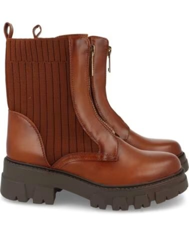 SPORT3PUNTO0 8723-CAMEL LEDERSTIEFEL MIT REISSVERSCHLUSS VARIOS COLORES