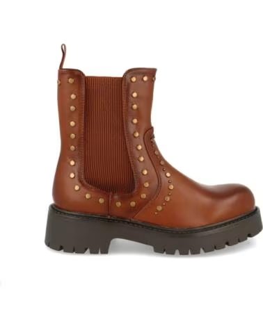SPORT3PUNTO0 4102-CAMEL LEDERSTIEFELETTEN MIT NIETEN VARIOS COLORES