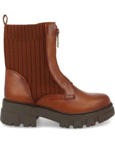 SPORT3PUNTO0 8723-CAMEL LEDERSTIEFEL MIT REISSVERSCHLUSS VARIOS COLORES