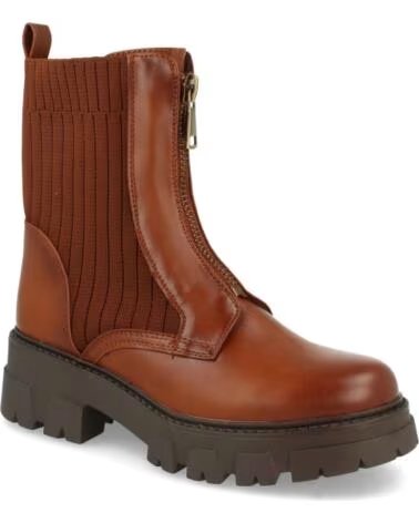 SPORT3PUNTO0 8723-CAMEL LEDERSTIEFEL MIT REISSVERSCHLUSS VARIOS COLORES
