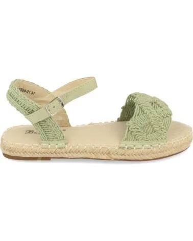 SPORT3PUNTO0 2S25 FLACHE ESPARTO-SANDALEN GRÜN VARIOS COLORES