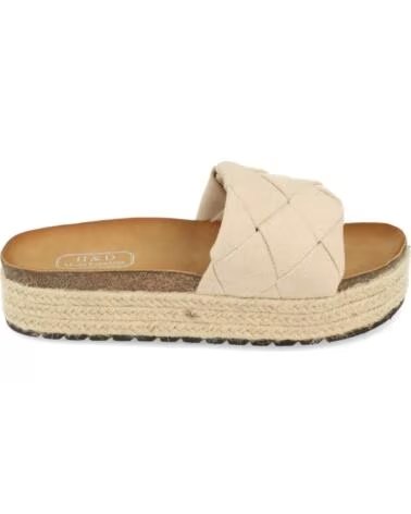 FLACHE SANDALE SPORT3PUNTO0 YT32 BEIGE GEKREUZT VARIOS COLORES