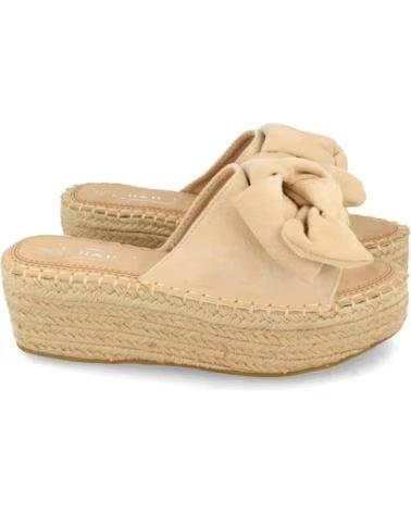 SPORT3PUNTO0 YZ19-325 BEIGE KEILSANDALE AUS JUTE MIT SCHLEIFE VARIOS COLORES