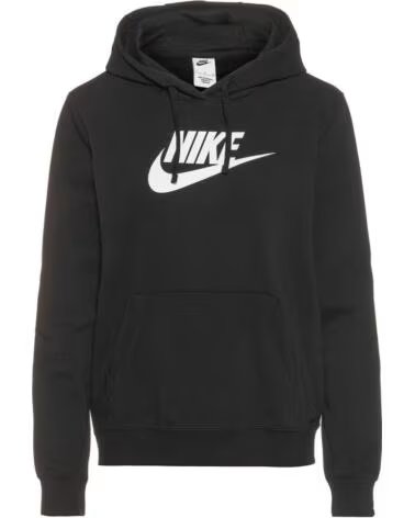 NIKE KAPUZENSWEATSHIRT W NSW CLUB FLC GX STD PO HDY DQ5775 010 NEGRO