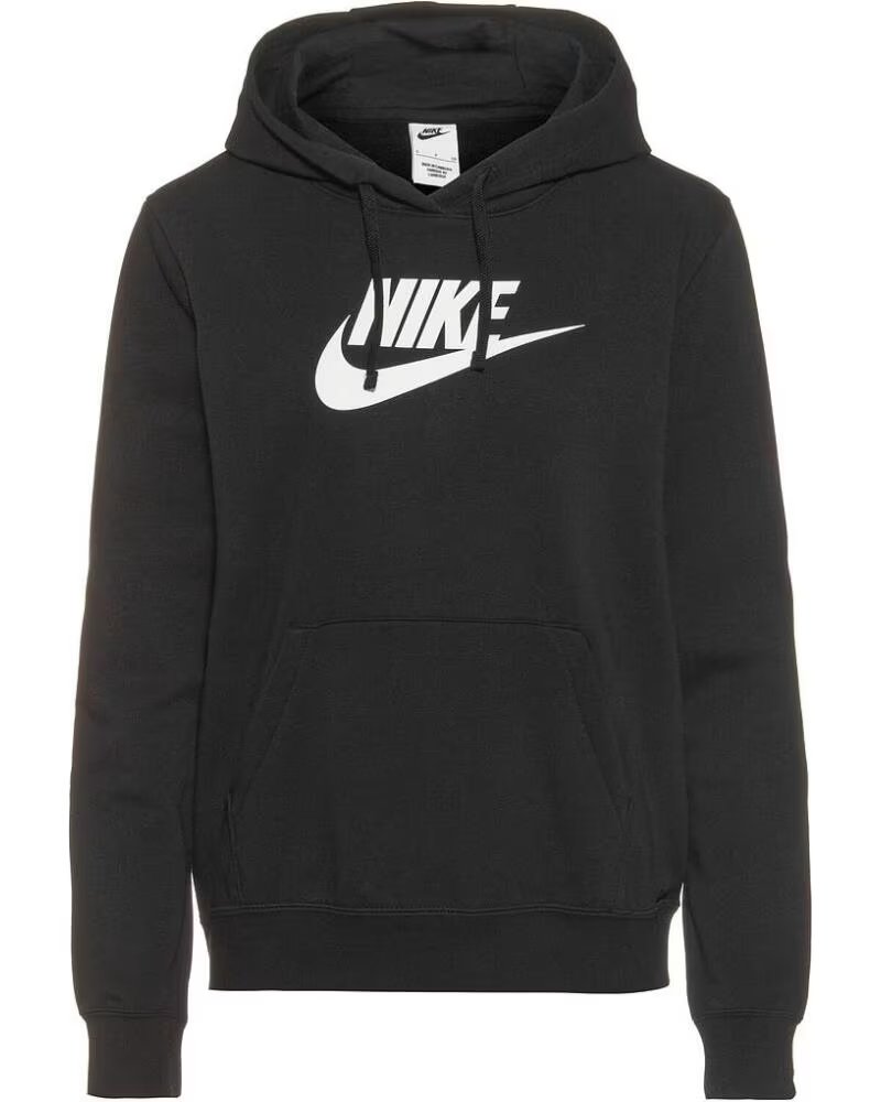 NIKE KAPUZENSWEATSHIRT W NSW CLUB FLC GX STD PO HDY DQ5775 010 NEGRO