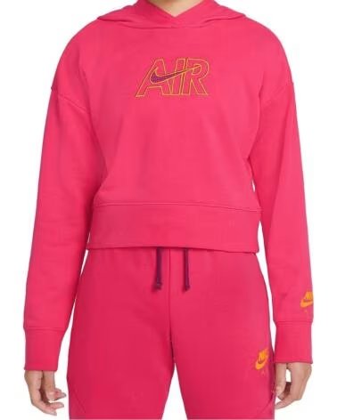 NIKE FELPA G NSW AIR FT CROP HOODIE DM8372 666 ROSA