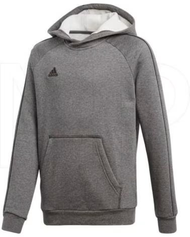 ADIDAS FELPA CORE18 HOODY Y CV3429 GRIGIO GRIS