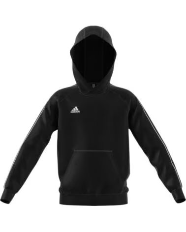 ADIDAS FELPA CORE18 HOODY Y CE9069 NERO NEGRO