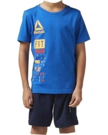 REEBOK ENSEMBLE T-SHIRT ET SHORT BK4380 AZUL