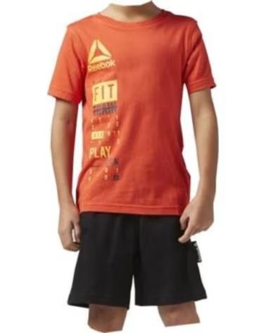 REEBOK SPORT-SET T-SHIRT UND SHORTS BK4384 NARANJA