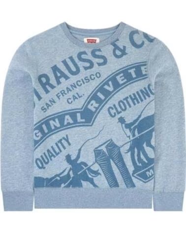 LEVIS SWEAT-SHIRT OVERSIZED 9EA932-C64 BLEU AZUL