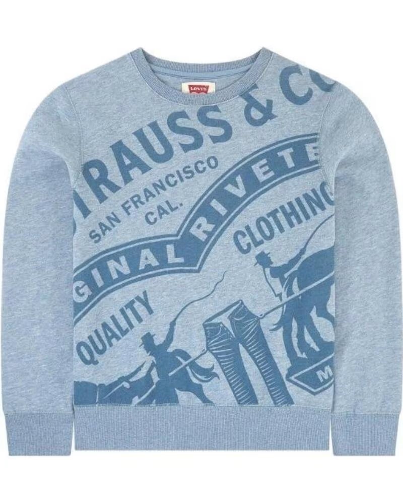 LEVIS SWEAT-SHIRT OVERSIZED 9EA932-C64 BLEU AZUL