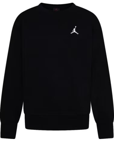 NIKE SWEATSHIRT BROOKLYN FLC ESS CREW C-O 9BD235 023 NEGRO