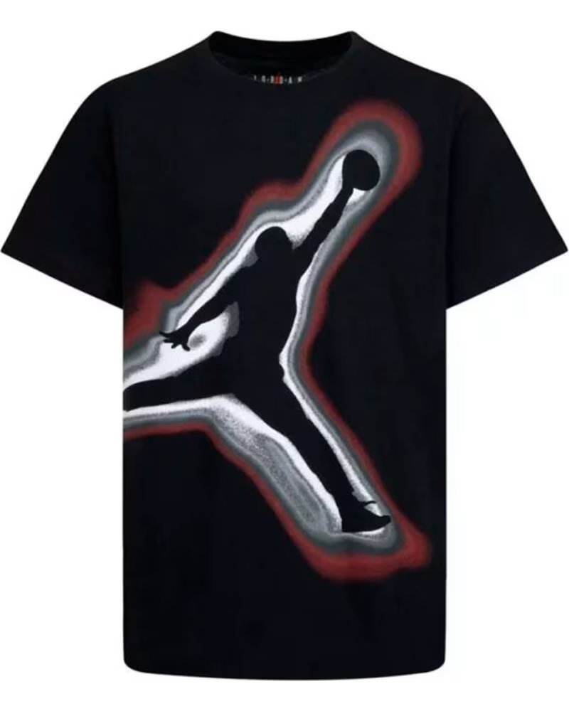 NIKE T-SHIRT JDB AIR HEATMAP JUMPMAN HBR SS 95D238 023 SCHWARZ NEGRO