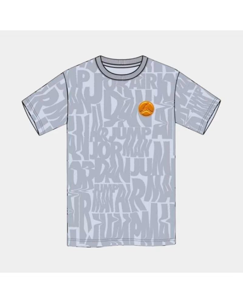 NIKE T-SHIRT JDB FUEL UP COOL DOWN DROPS SS 95D151 G7H GRIS