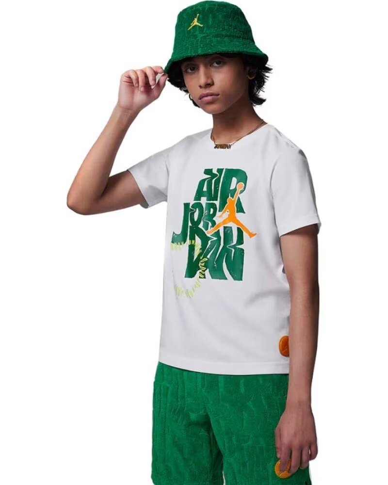 NIKE T-SHIRT JDB FUEL UP COOL DOWN DROPS SS 95D150 001 WEISS BLANCO