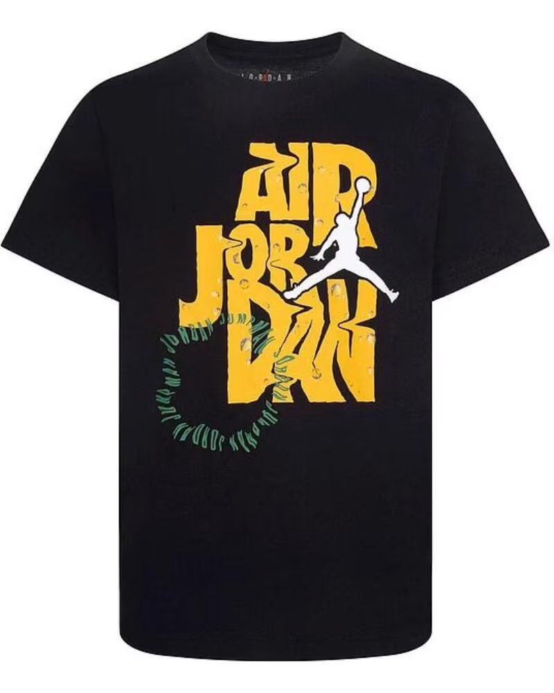 NIKE T-SHIRT JDB FUEL UP COOL DOWN DROPS SS 95D150 023 SCHWARZ NEGRO