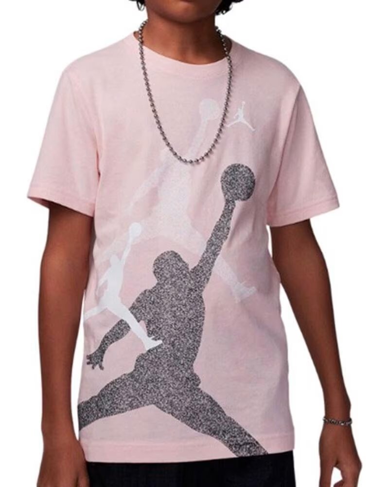 JORDAN Camiseta De Manga Corta 95D119-Ahc en rosa para ninos unisex ROSA