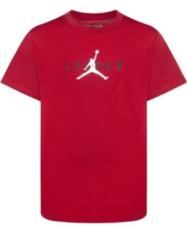 NIKE JDB JUMPMAN SUSTAINABLE GRAPHI 95B922 R78 T-SHIRT À MANCHES COURTES UNISEXE ROUGE ROJO