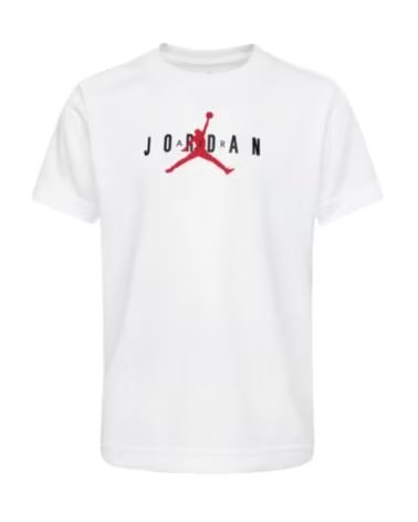 NIKE T-SHIRT JDB JUMPMAN SUSTAINABLE GRAPHI 95B922 001 WEISS BLANCO