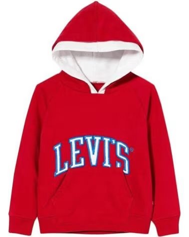 LEVI´S FELPA CON CAPPUCCIO VARSITY PULLOVER 8EA990-R2F ROSSO ROJO