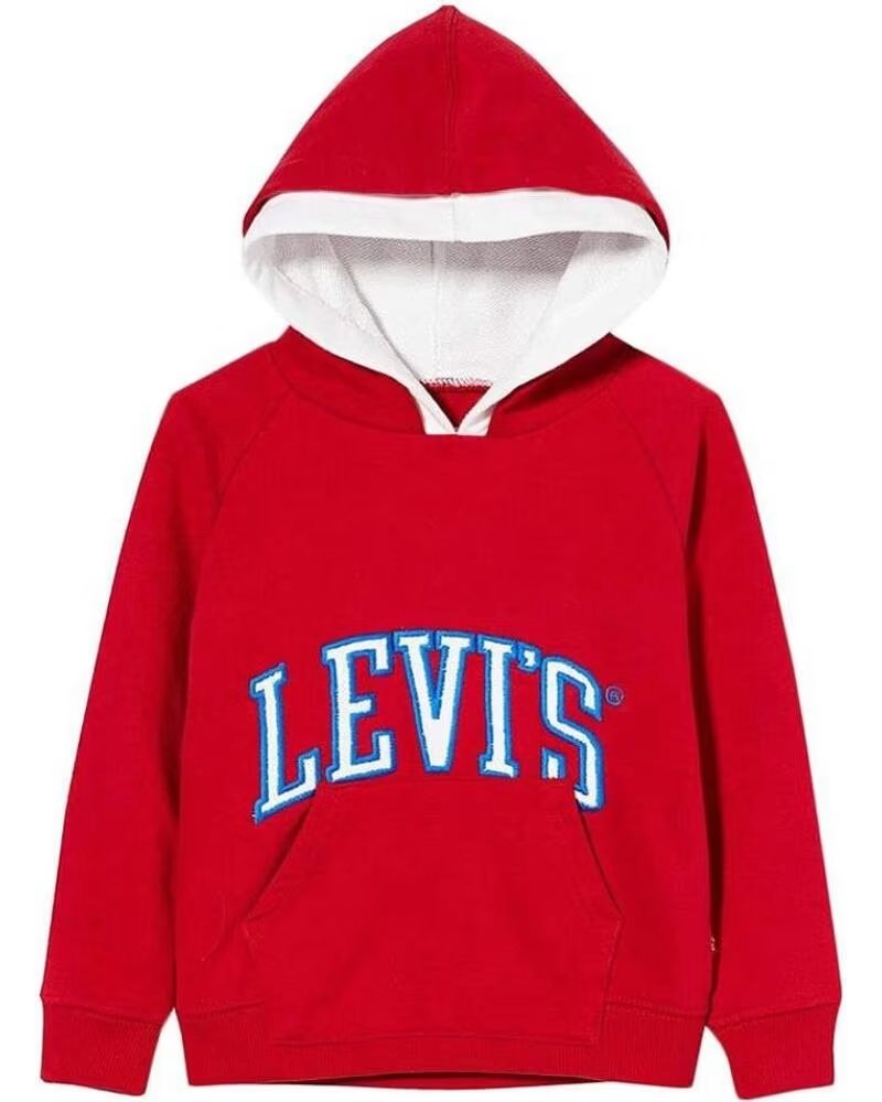 LEVI´S FELPA CON CAPPUCCIO VARSITY PULLOVER 8EA990-R2F ROSSO ROJO