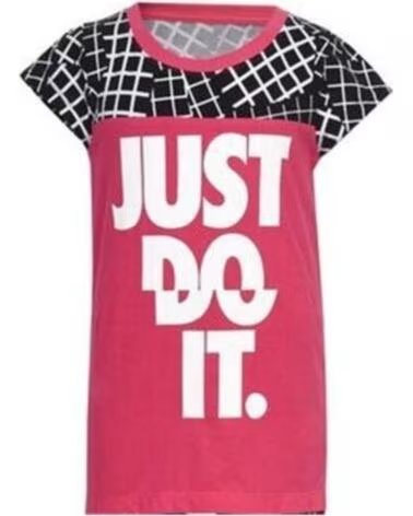 NIKE T-SHIRT 848-A72 JUST DO IT ROSA