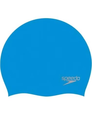 SPEEDO BADEKAPPE PLAIN MOULDED SILICONE 8-70984D437 BLAU AZUL