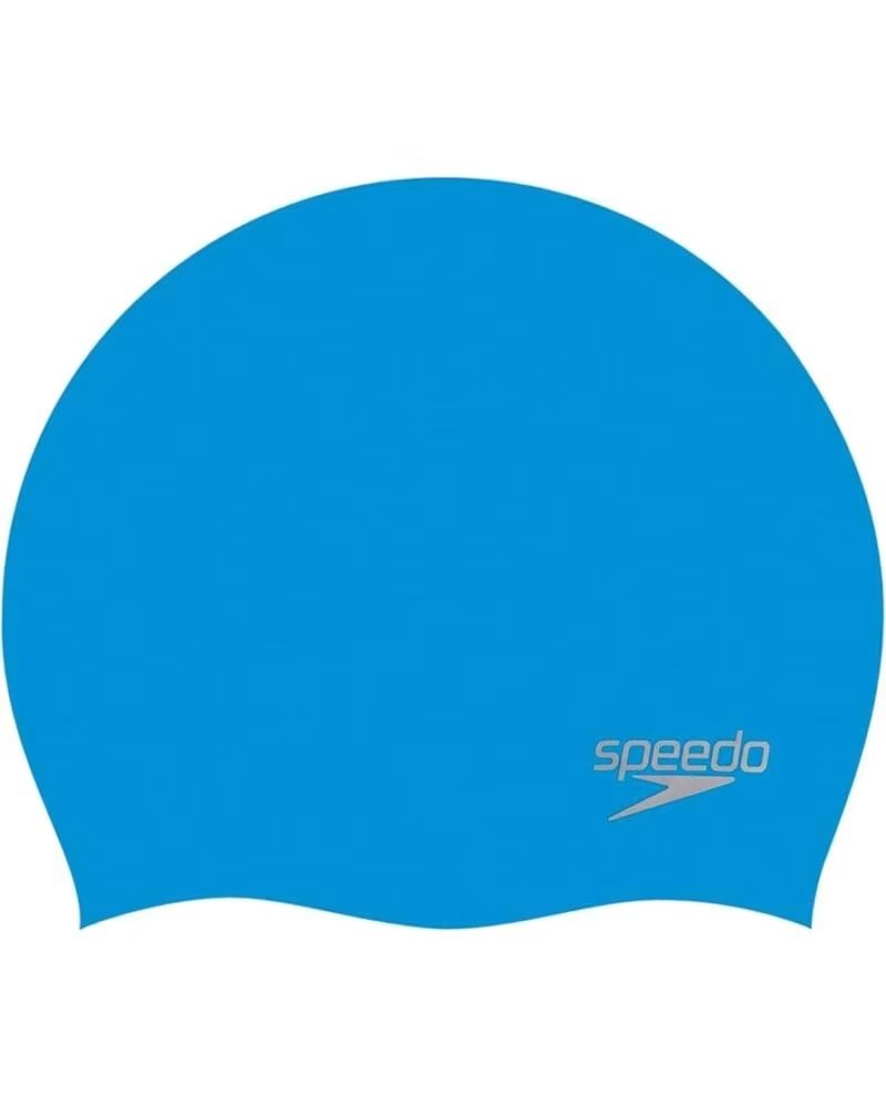 SPEEDO BADEKAPPE PLAIN MOULDED SILICONE 8-70984D437 BLAU AZUL