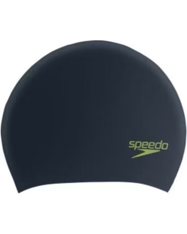 SPEEDO BONNET JUNIOR LONG HAIR PACE CAP 8-12809F952 NOIR NEGRO