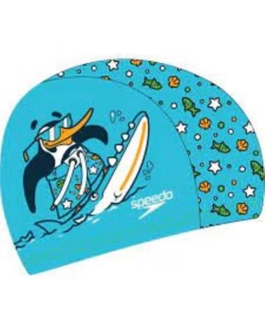 SPEEDO CUFFIA PRINTED 8-1224114675 BLU AZUL