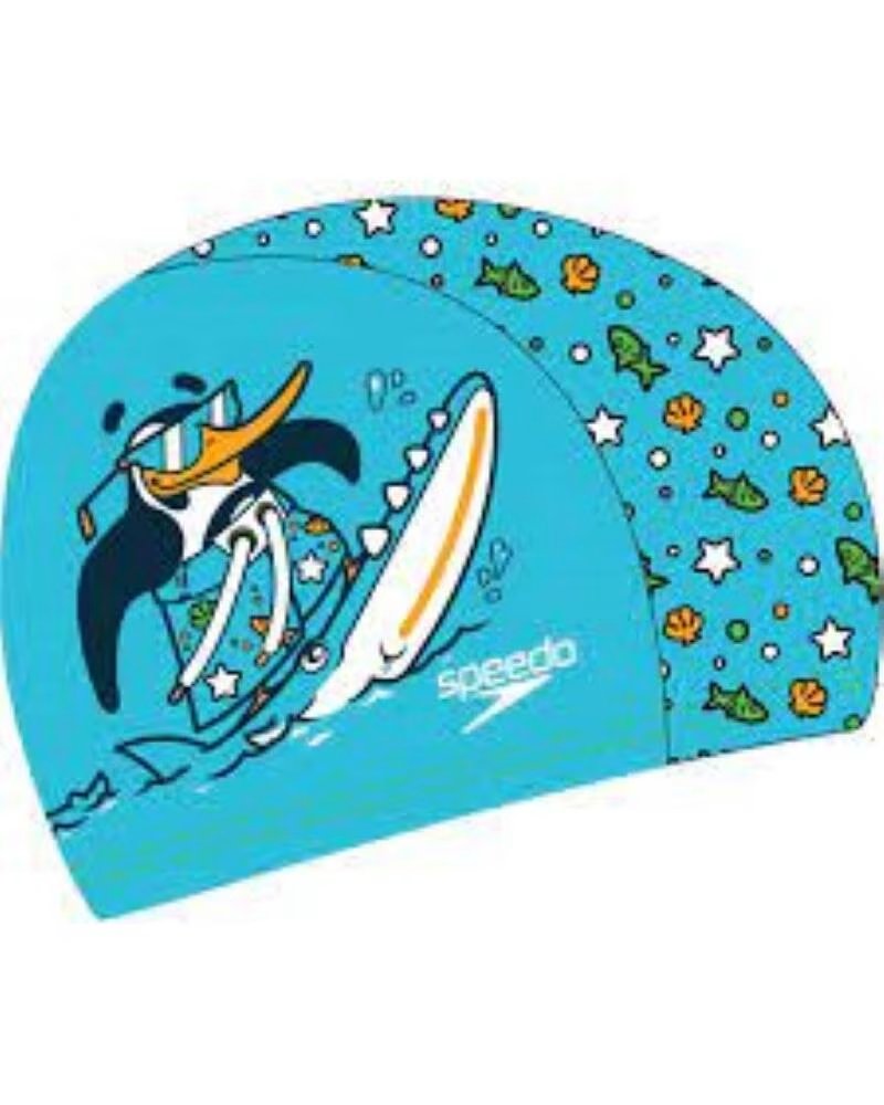 SPEEDO CUFFIA PRINTED 8-1224114675 BLU AZUL