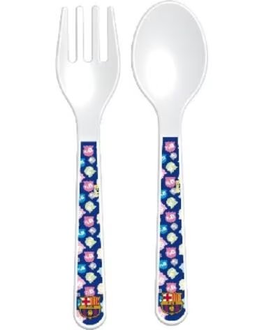 SEVA IMPORT SET POSATE FC BARCELLONA 7109052 BIANCO BLANCO