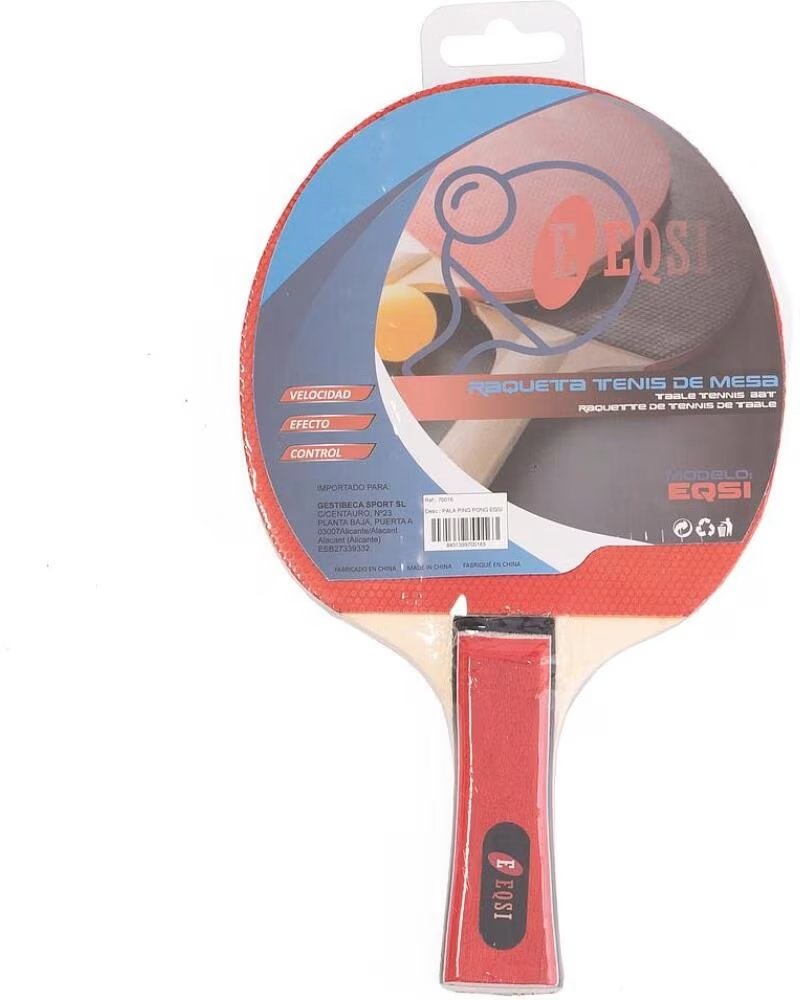 EQSI RACCHETTA DA PING PONG 70016 ROSSO ROJO