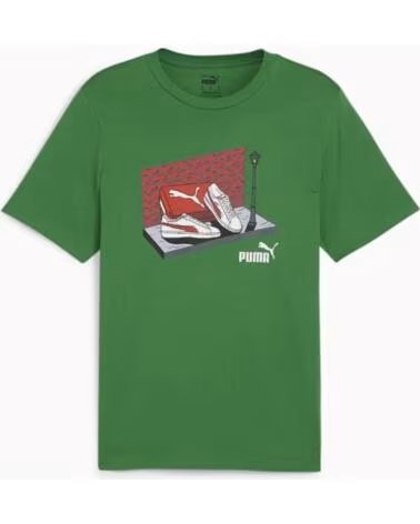 CAMISETA PUMA GRAPHIC SNEAKER BOX TEE 680175 86 VERDE