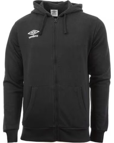 UMBRO SUDADERA FLEECE ZIP THROUGH SMALL LOGO HOODIE 64875U 090 NEGRO