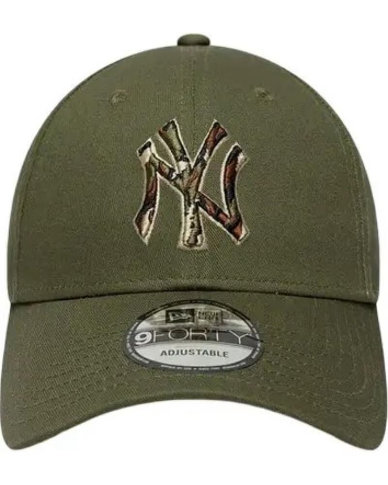 NEW ERA MLB OUTLINE CAMO YORK YANKEES 9FORTY KAPPE GRÜN 60915748 VERDE